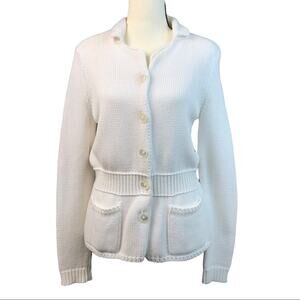 Lauren Ralph Lauren Sweater Knit White Womens Size S